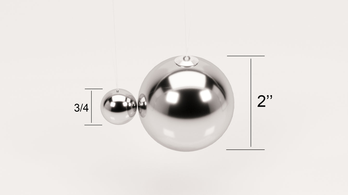 Newton's Cradle: Elegant Steel Minimalist Design. Office/Home Desk Decor (Newton Balls)