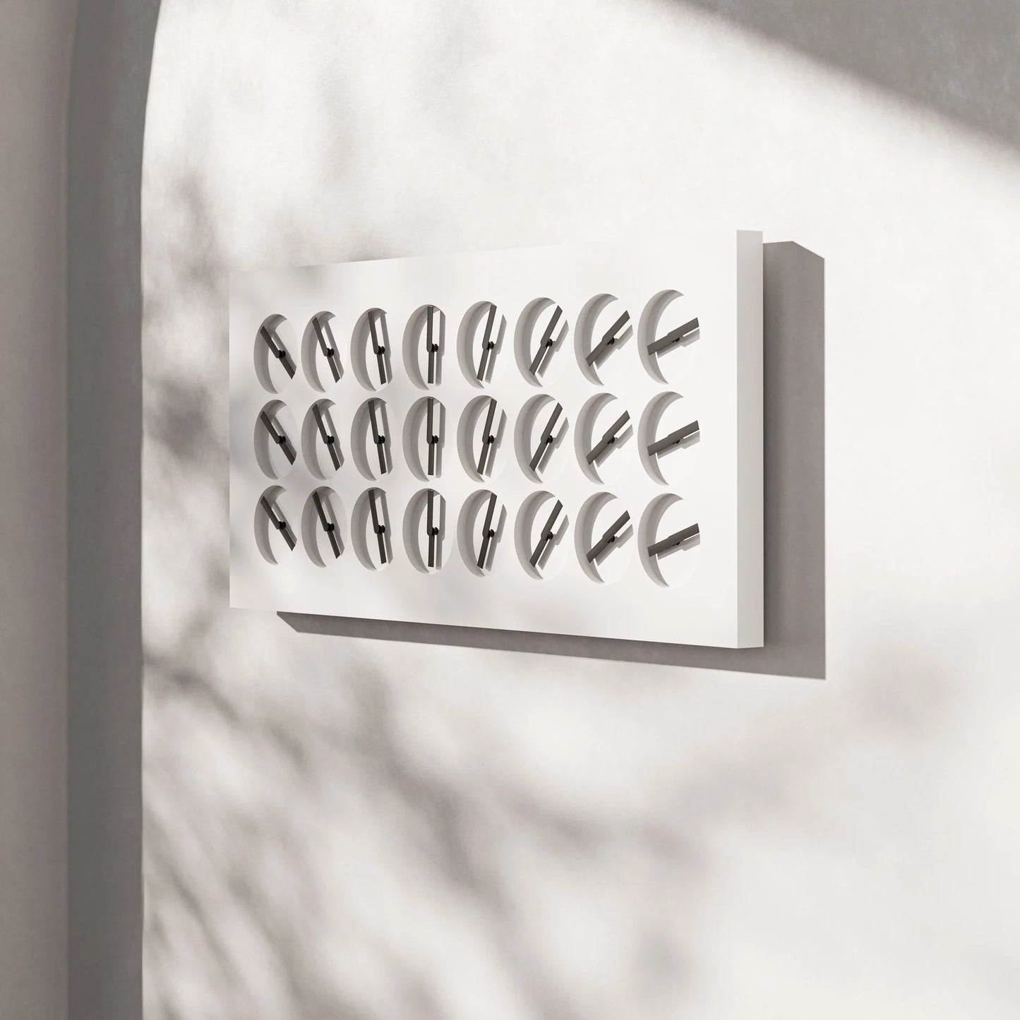 Wall Clock 24 - designed mechanical art