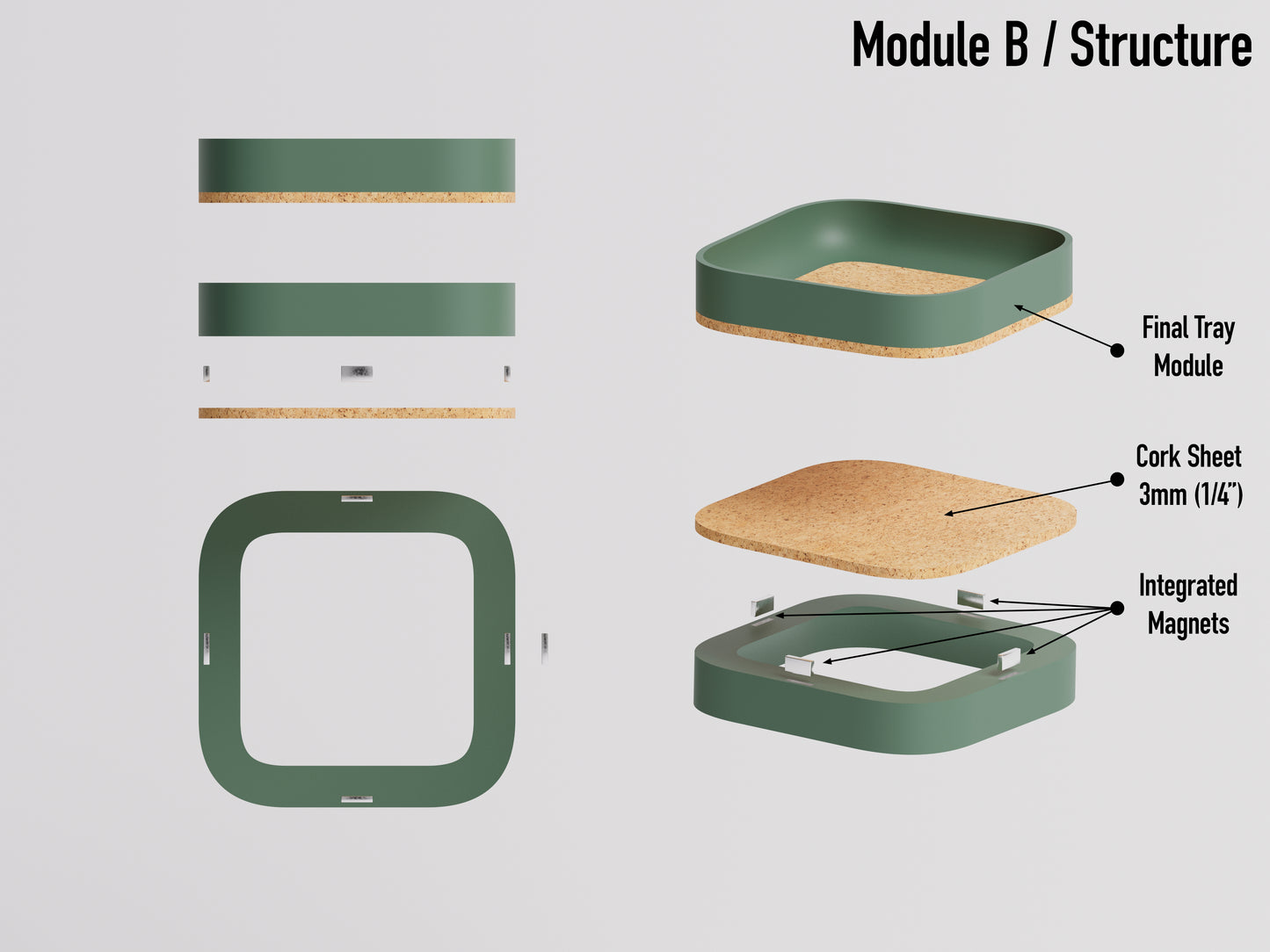 Modular Tray - Desk Organizer