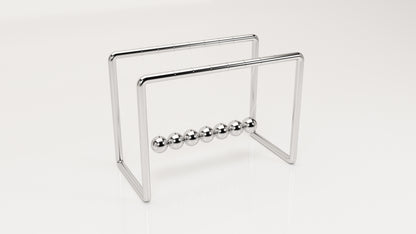 Newton's Cradle: Elegant Steel Minimalist Design. Office/Home Desk Decor (Newton Balls)