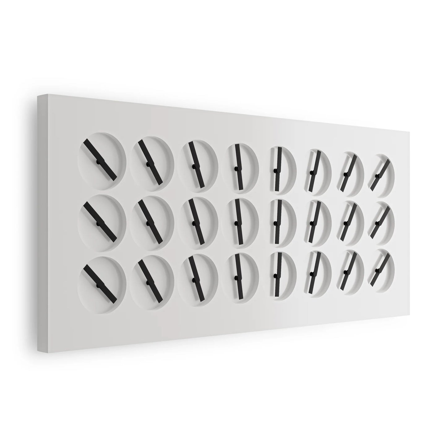 Wall Clock 24 - designed mechanical art