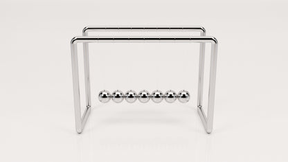 Newton's Cradle: Elegant Steel Minimalist Design. Office/Home Desk Decor (Newton Balls)