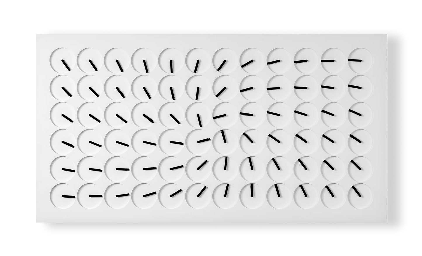 Wall Clock 24 - designed mechanical art