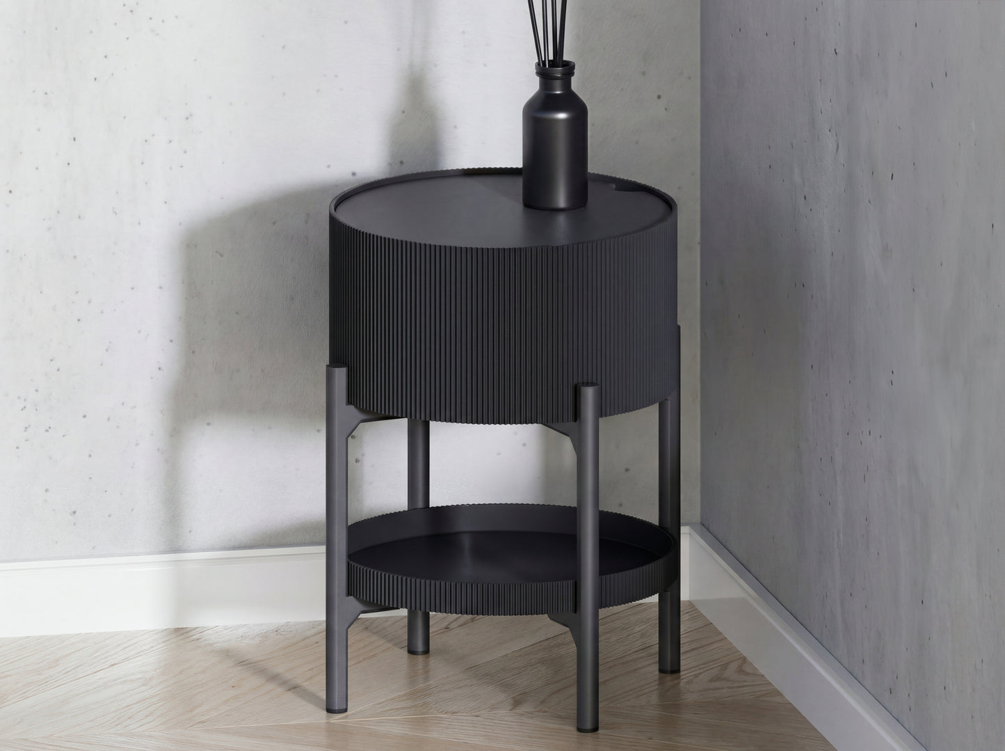 Side Table Multi-Level with Storage Space