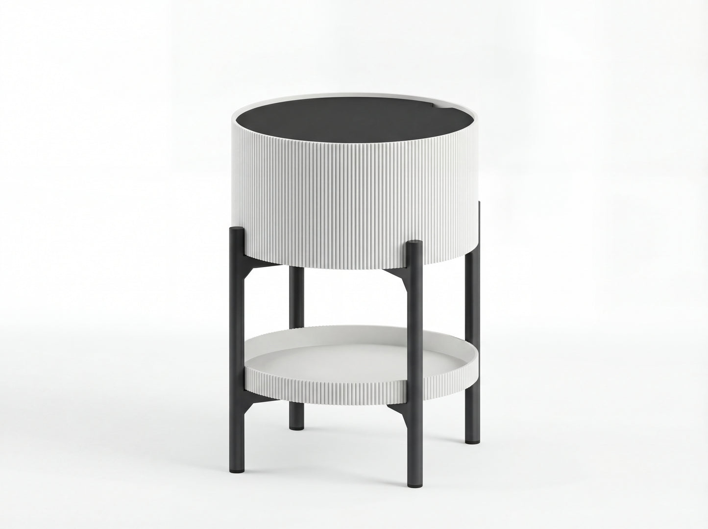 Side Table Multi-Level with Storage Space