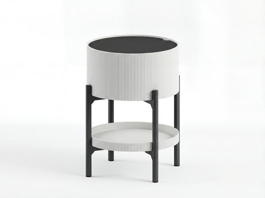 Side Table Multi-Level with Storage Space