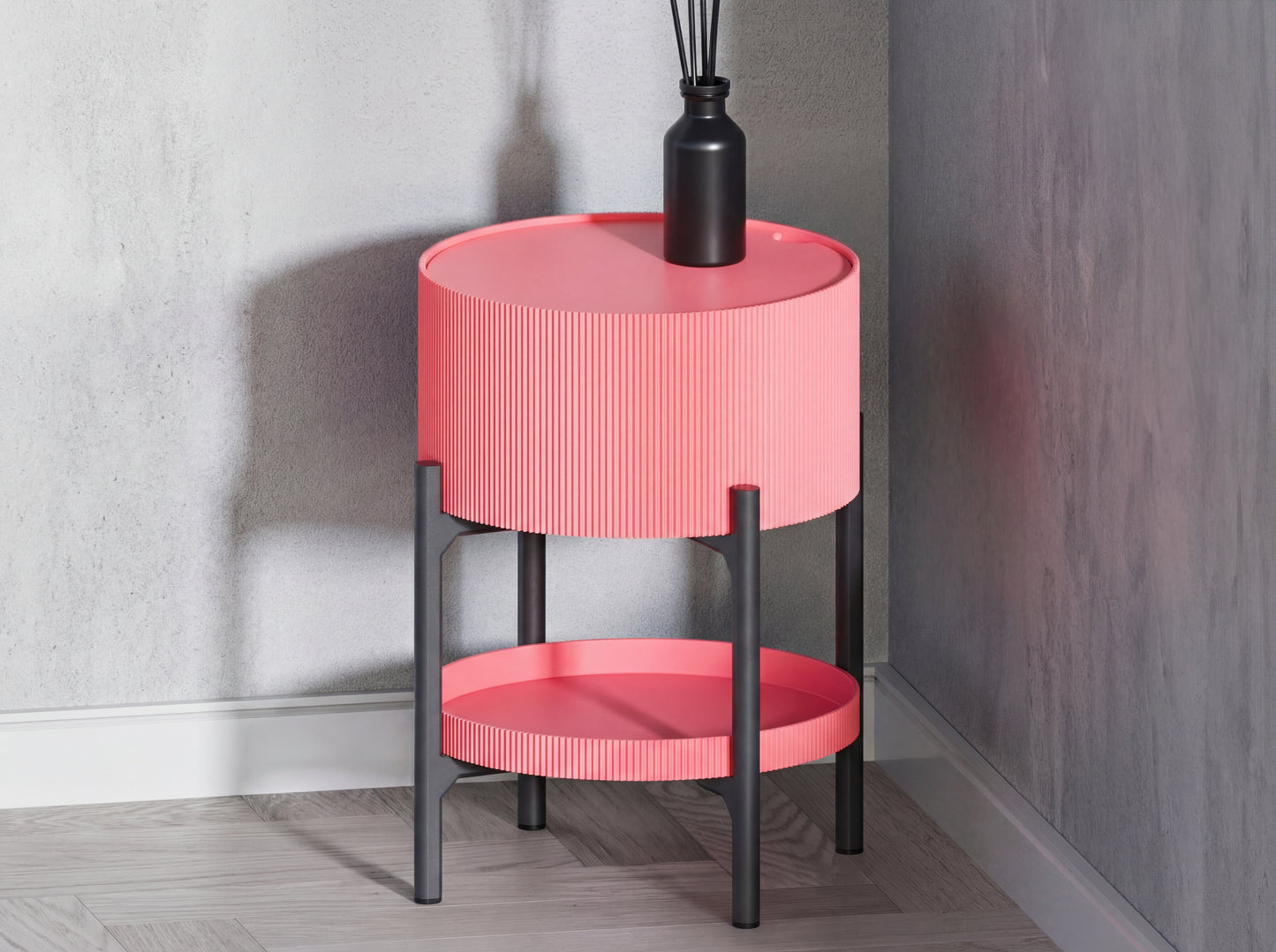 Side Table Multi-Level with Storage Space