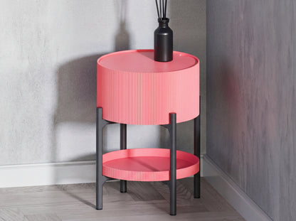 Side Table Multi-Level with Storage Space