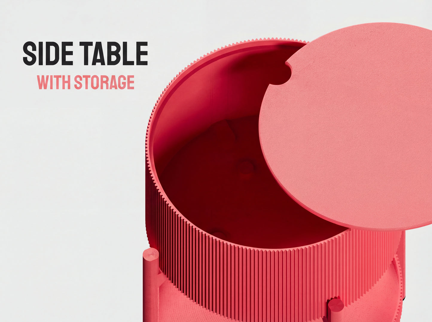 Side Table Multi-Level with Storage Space