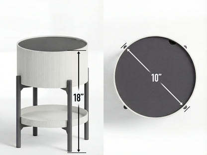 Side Table Multi-Level with Storage Space