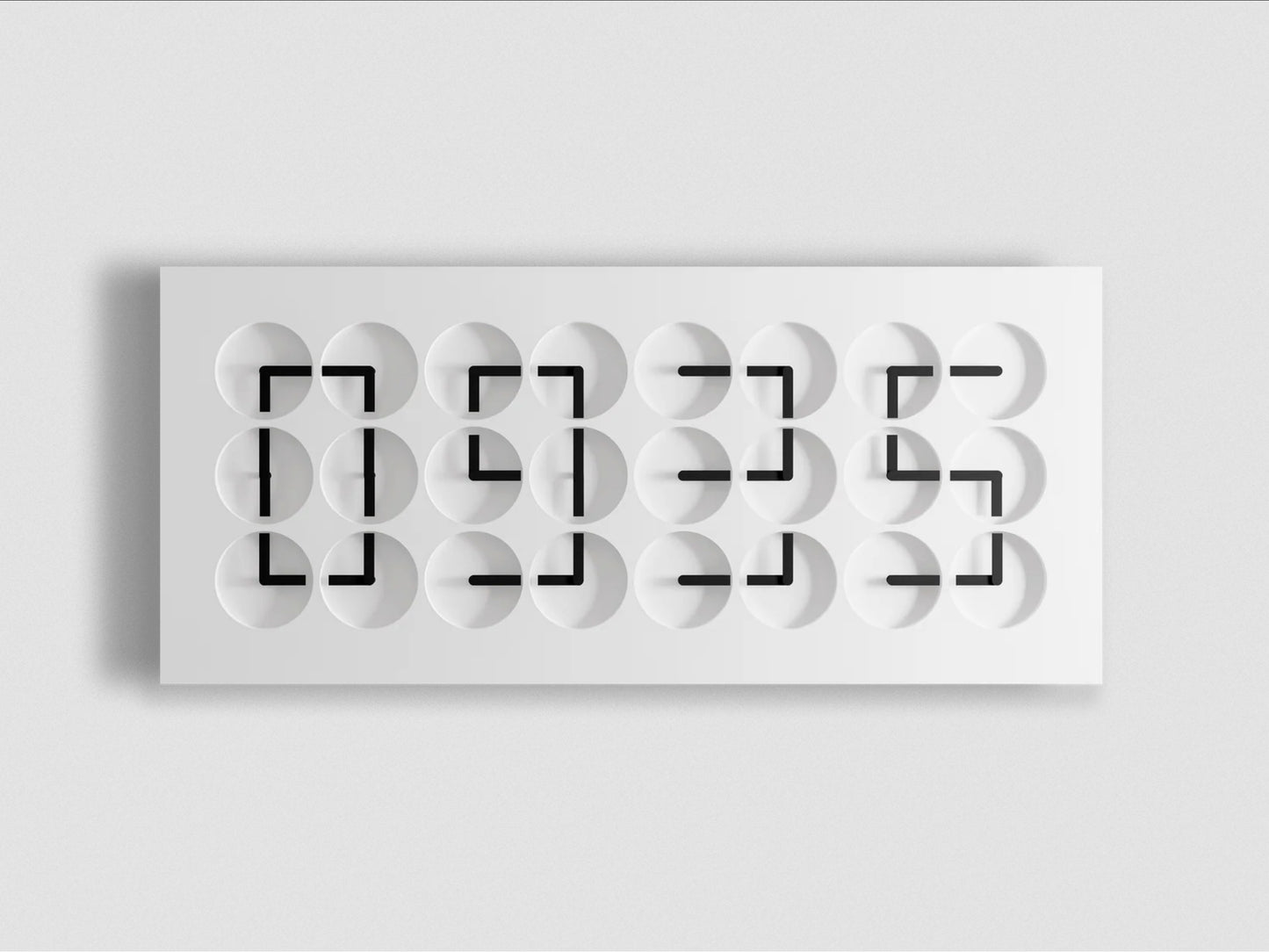 Wall Clock 24 - designed mechanical art