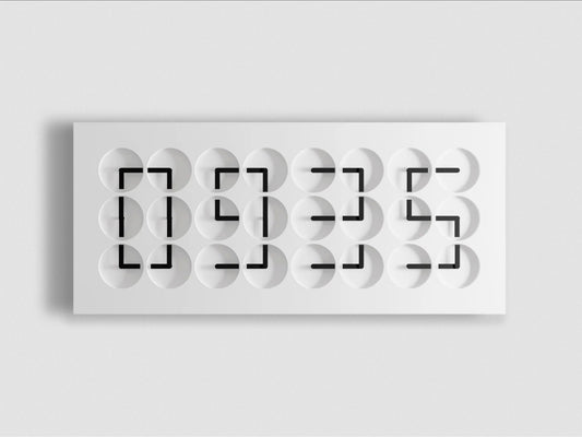 Wall Clock 24 - designed mechanical art