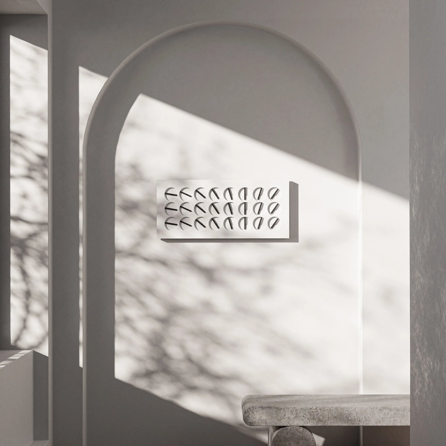 Wall Clock 24 - designed mechanical art