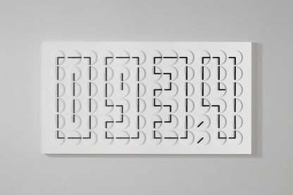 Wall Clock 24 - designed mechanical art